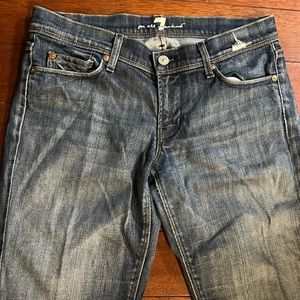 7 for all mankind blue fade jeans!